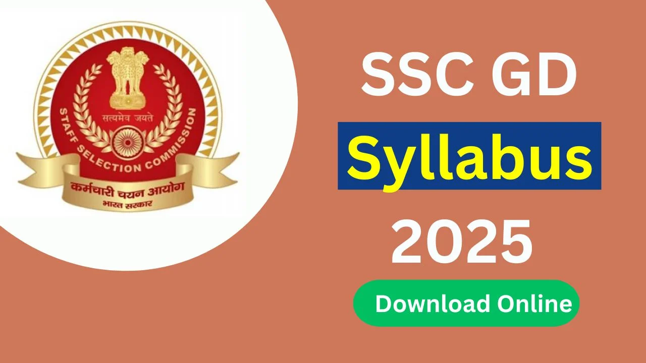 SSC GD Syllabus 2025